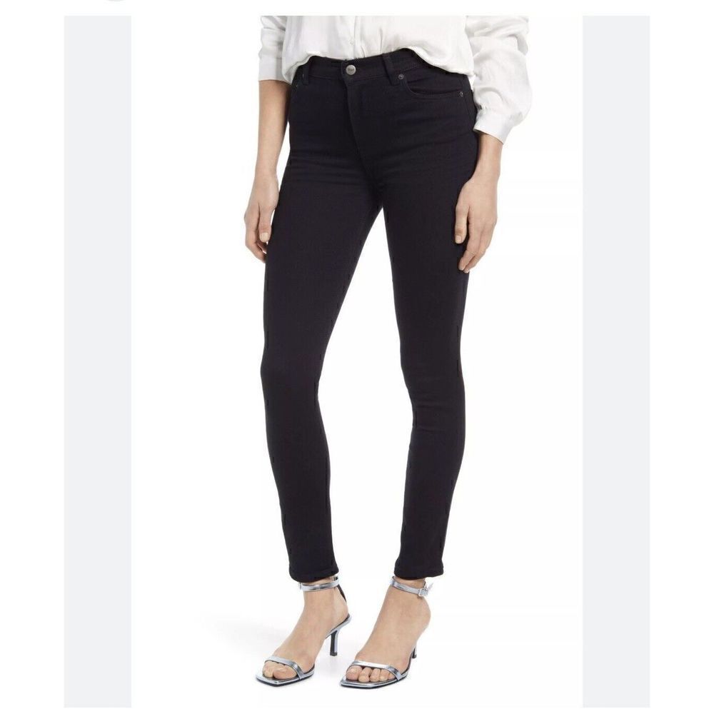 Reformation Black Ultra High Skinny Denim Dress Jeans Women’s Size 29